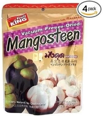 FruitKing - Vacuum Freeze Dried Mangosteen 30g. (Pack of 4) + Free Shipping Worldwide