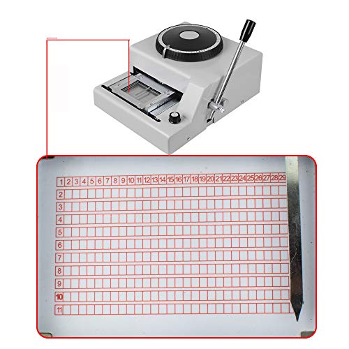 Card Embosser，72Character Letters Manual Embossing Machine for PVC