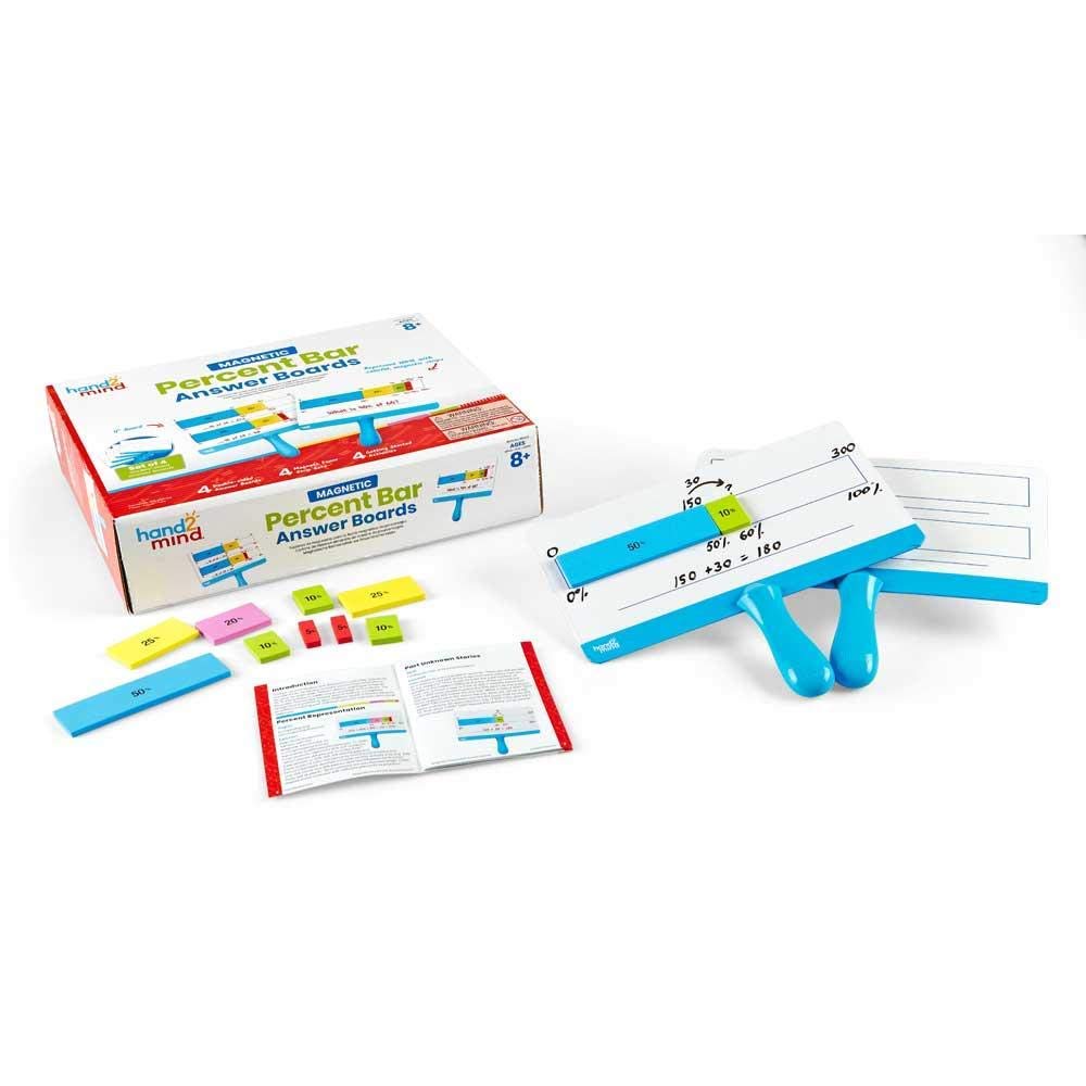 Learning Resources Percent Bar Paddle Boards Set of Four,92433