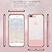 BENTOBEN iPhone 8 Plus Case, iPhone 7 Plus Case, Bling Glitter Clear Drop Protection Hard PC TPU Hybrid Dual Layer Slim Shockproof Stripes Phone Case for iPhone 8 Plus / 7 Plus (5.5 inch) Rose Gold
