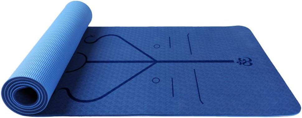 PowerLife 6mm Thick Yoga Mat Non Slip Exercise Mat Fitness Mats with Bag for Women and Men Home Workout Pilates Gym Training
