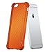 LUVVITT [Clear Grip] Soft Slim Flexible TPU Back Cover Transparent Rubber Case for Apple Phone 6 / Phone 6s (4.7 inch) - Neon Orange