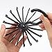 Z ZICOME 3 Pack Twirl Ties Rack Closet Organizer Tie Hanger Hook Headband Holder (Black)
