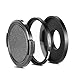 Neewer 52mm Black Metal Glass UV Lens Filter Set with Filter Adapter and Protecting Cap for Gopro Hero 3 3+ 4