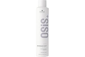 Schwarzkopf OSiS+ Refresh Dust Volume Dry Shampoo | Made with Rice Starch, No White Residue | Refreshes Oily Scalp & Hair | A