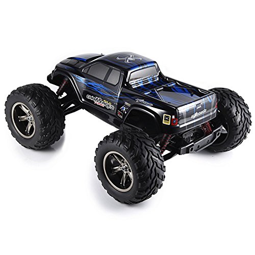 FMTStore 1/12 IPX4 Scale Electric RC Car Offroad 2.4Ghz 2WD High Speed 33+MPH Remote Controlled Car Truck (Color: Blue)