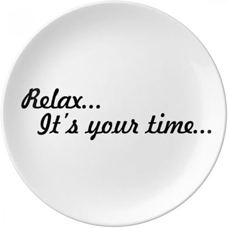 Diythinker Relax Time Citation Decoratif En Porcelaine Assiette A Dessert 8 Pouces Diner Accueil Cadeau 21cm Diametre Multicolor Amazon Ca Home Kitchen