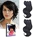 Emmet Brazilian Hair Extension Ombre Color Can be Dyed and Permed Body Wave Easy Installing&Sewing 8Inch Short 7A 100% Human Hair Weave 2PCS/Lot 50g/Piece, with Hair Care Ebook (1B)