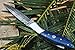DKC Knives (9 5/18) DKC-58-DS Blue Bone Handle Little Jay Series Knives Damascus Folding Pocket Knife 4
