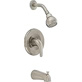 PROFLO PF7611G Alvord Tub and Shower Trim Package with 1.75 GPM Single Function Shower Head - Brushed Nickel