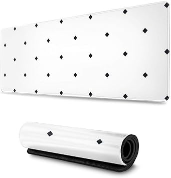 Amazon マウスパッド 大型 ゲーミングマウスパッド 幾何 菱形 個性 白 背景かわいい 防水性 耐久性 滑り止め 低反発キーボードパッド 多機能 超大判 30 80cm おしゃれ Norain マウスパッド 通販