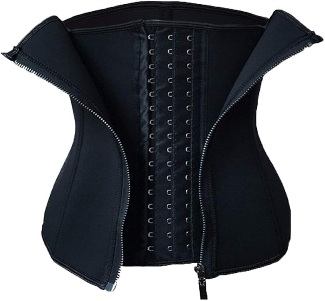 Women Sweat Waist Trainer for Weight Loss 9 Spiral Steel Boned Slimming