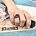Women Skull Rings Gothic Jewelry (Purple CZ, 6)