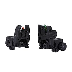 Fiber Optic Sights,Flip Up Front and Rear Backup