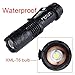 Tactical Led Flashlight Torch, Refun SK98 High-Powered Flash Light, Rechargeable Tac Light, Water Resistant Handheld Flashlight with Zoom Function and 5 Modes(2pcs 18650 Battery and Charger Included)