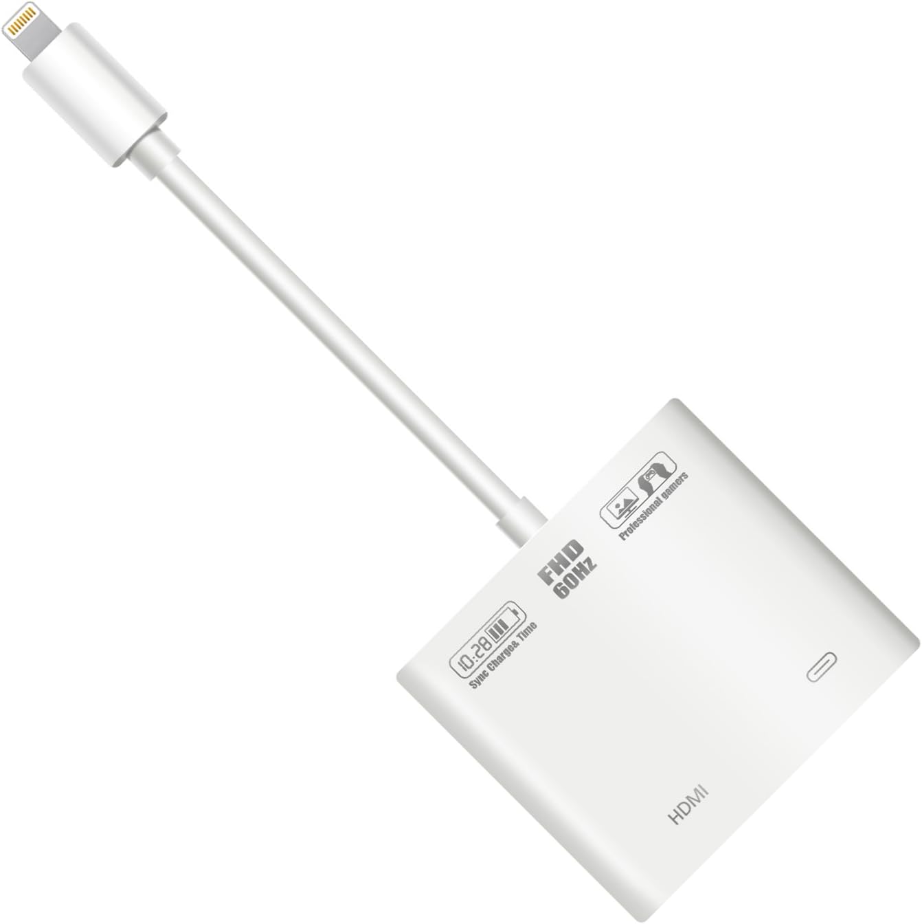 Lightning Digital AV Adapter,Goodock Lightning to HDMI Adapter for iPhone, iPad and iPod