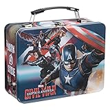 Vandor 26670 Marvel Captain America Civil War Large Tin Tote, Multicolored