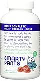 SmartyPants Men's Complete Gummy Vitamins: Multivitamin, CoQ10, Lycopene, Methyl B12, & Omega 3 EPA/DHA Fish Oil, 180 count (30 Day Supply)