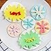 （Set of 2）Paint Splatter Cookie Cutter Set,Hand Love Sign Cookie Cutter,CupCake Decorating Gumpaste Fondant Mould