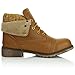 DailyShoes Women's Combat Style Up Sweater Top Ankle Bootie with Pocket for Credit Card Knife Money Wallet Pocket Boots