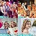 24 Pack LED Flower Headband Light Up Flower Wreath Headdress Glow in The Dark Party Favor Stick Glow Wreath Headband Flashing Garland for Women Teen Girls Party Supplies for Halloween Birthday Wedding