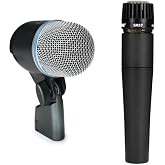 Shure Beta 52 and SM57 Kick and Snare Dynamic Microphone Bundle