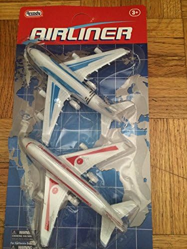 Airliner Planes Set of 2 airplaines 707 Boeing style fully asambled and detailed 5.5"long each Pullback action