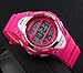 Misskt@ Children Watch Outdoor Sports Kids Boy Girls LED Digital Alarm Stopwatch Waterproof Children's Dress Watches Rose red