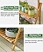 Bamboo 3-Tier Hanging Plant Stand Planter Shelves Flower Pot Organizer Storage Rack Folding Display Shelving Plants Shelf Unit Holderthumb 3