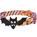 Blueberry Pet 2019 New 8 Patterns Halloween Night Bats Designer Adjustable Dog Collar with Detachable Decoration, Medium, Neck 14.5″-20″thumb 1