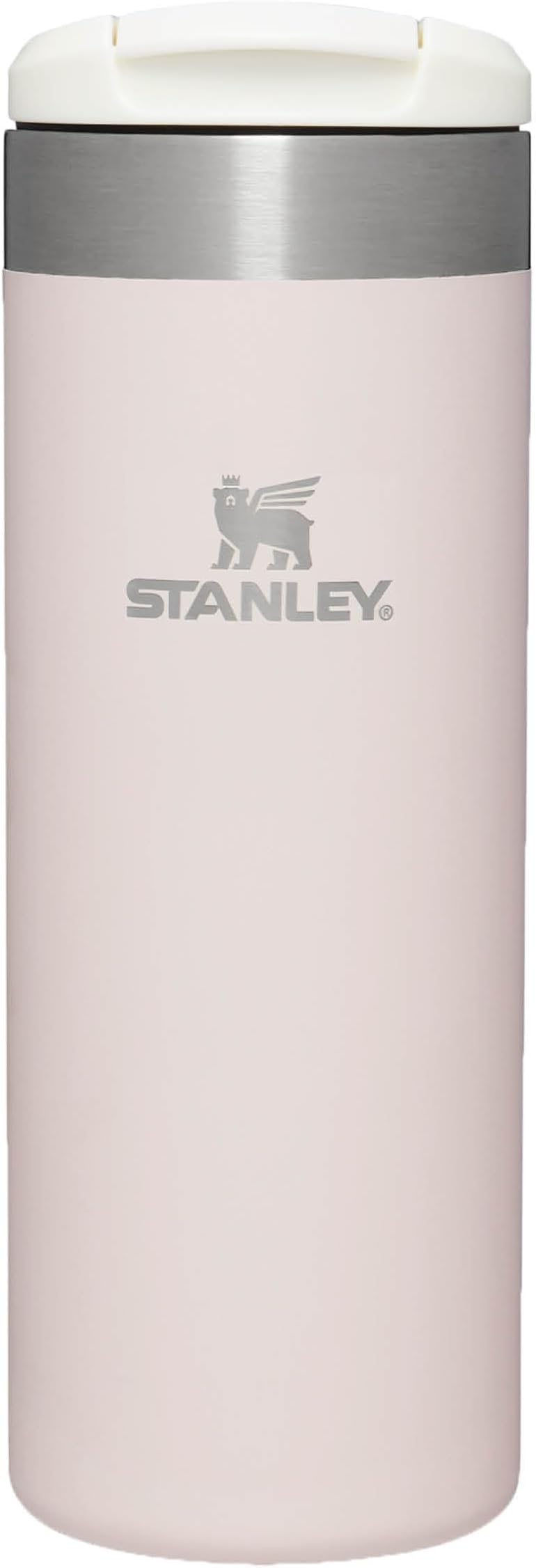 Stanley Aerolight Transit Travel Mug 0.47L Rose Quartz Leakproof Dishwasher Safe