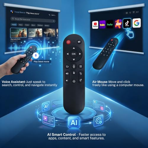 [2000 ANSI/Voice Assistant IA/1080P Native] LYNCAST X7 Smart Video Projector with Android 14 IA Car Focus/Keystone Projector with WiFi6 and Bluetooth5.4, 200 Inch Display