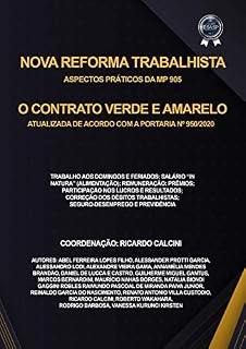 Livro NOVA REFORMA TRABALHISTA ASPECTOS PRÁTICOS DA MP 905: CONTRATO VERDE E AMARELO ATUALIZADA COM A PORTARIA 950/2020