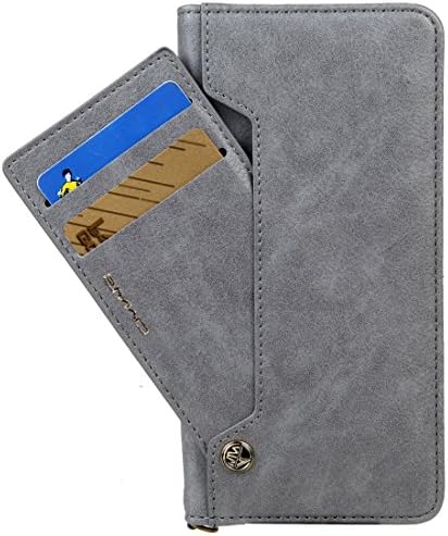 iPhone 7plus Wallet Case, WOOZU iphone7 PLUS Wallet Case [ Rotating Hidden Credit Card Slots] [Folio][Flip]with Stand Feature and Card Holder for Apple iPhone 7 PLUS 5.5"inch