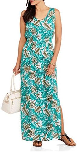 Op Ocean Pacific Women's V-neck Maxi Dress (Large, Standard White Combo)