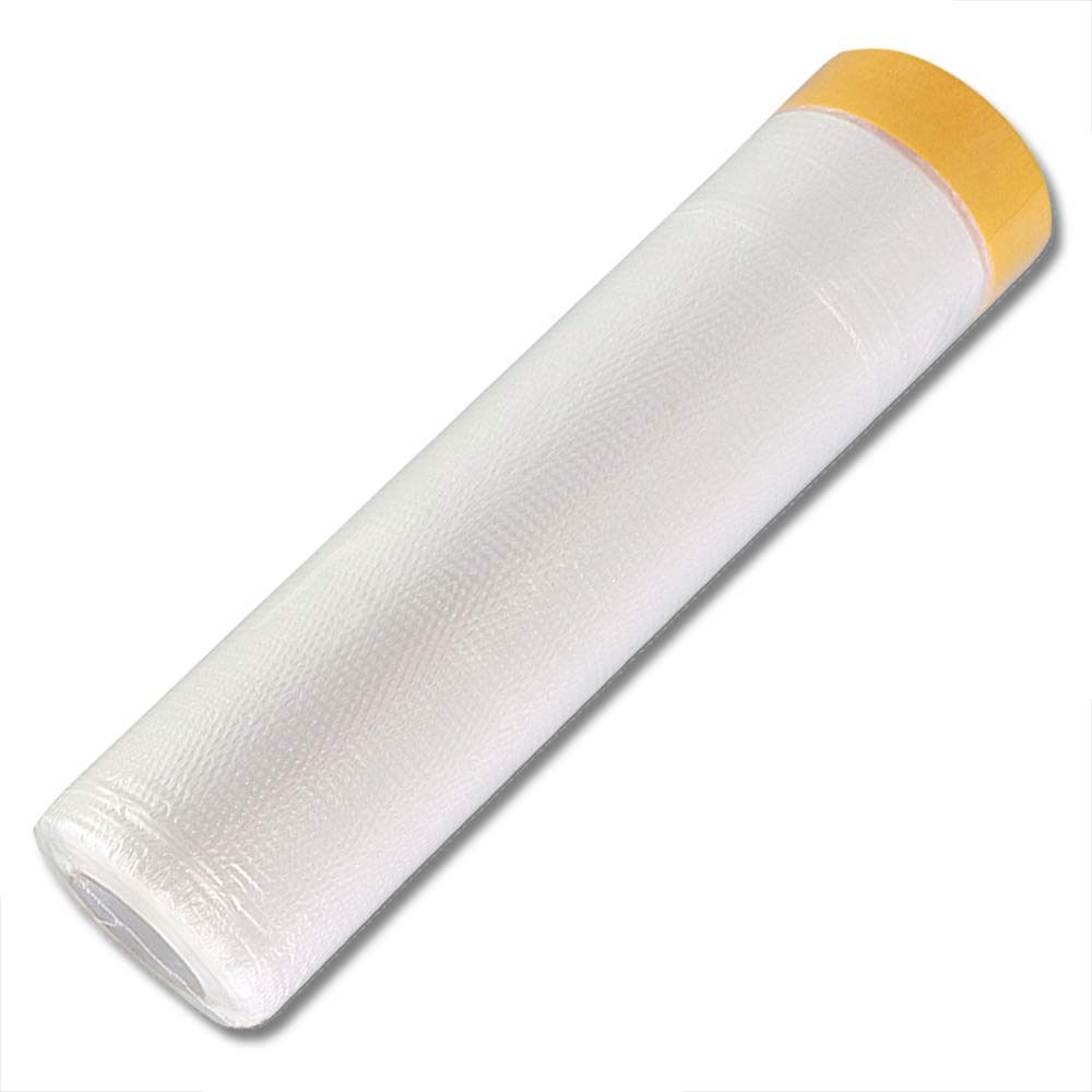 Sinzau Dust Sheet Roll for Furniture: Cover Surface 9.84 × 82 feet Painting Masking Film for House Renovate Spray Painting - for Floor Wall Cabinets Carpet Sofa Car