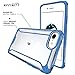 Poetic Affinity Case for iPhone SE 2020/2022/ iPhone SE 3/iPhone 8/iPhone 7, Rugged Lightweight Military Grade Hybrid Protective Bumper Cover, Blue/Clear