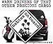 birth.golf.death. Golf Sticker Decal - Babies on Board - Black & White - BOBW