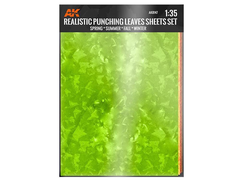 AK Interactive - Realistic Punching Leaves Sheets Set 1:35 - AK8147