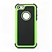 AGRIGLE Shock- Absorption/High Impact Resistant Hybrid Dual Layer Armor Defender Full Body Protective Cover Case for iPhone 5/5S (Green)