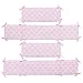 Disney Minnie Mouse Icon 4 Piece Nursery Crib Bumper, Pink, Dark Pink