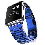 Apple Watch Band Series 3 Series 2 Series 1, J&D [Luxury Series] 42mm Apple Watch Series 3&2&1 Stainless Steel Replacement Strap with Metal Clasp Adapter for Apple Watch 42 mm Series 3 / 2 / 1