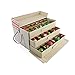 [Christmas Ornament Storage Box with Dividers] - (Holds 72 Ornaments up to 3 Inches in Diameter) | Acid-Free Removable Trays with Separators | 3 Removable Drawer Style Trays - (Cross Stitch)