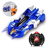 LCF Remote Control Car Gravity Defying RC Car，Race Car Toys for Floor or Wall / USB for Rechargeable Fast RC Car 360°Rotating Stunt Wall Climbing Car for Boy Girl Kids Ideal for Birthday Gift (Blue)