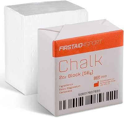 Firstaid4sport Professional Chalk Block 2oz White Magnesium Carbonate for Grip