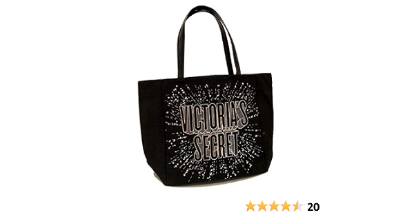 Amazon.com: Victoria Secret - Bolso de lona con diseño de estrellas, color  negro y rosa : Ropa, Zapatos y Joyería
