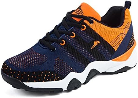 WalkWalk9 Men Ruber Screen Cloth Breathable Summer Shoes(7 US,Orange)