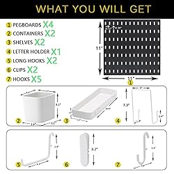 MULSAME Pegboard Combination Kit, Wall Mounted