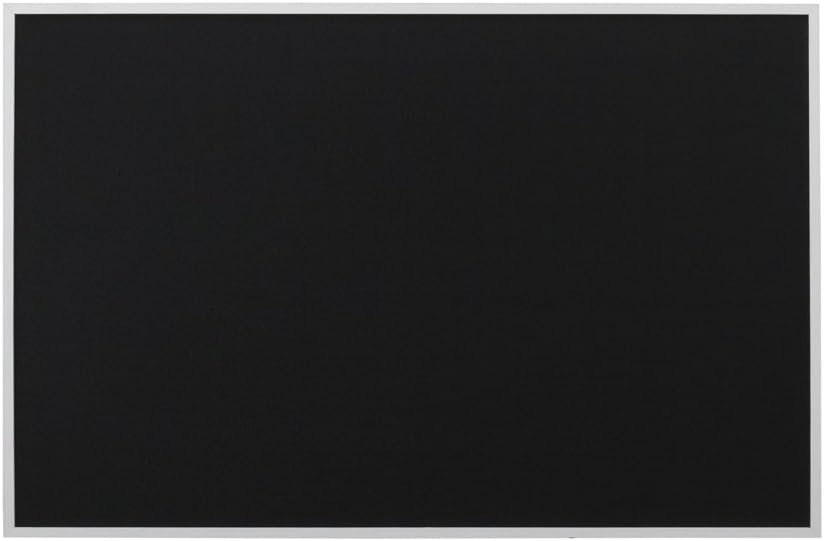 Bi-Office Chalkboard, Black Non Magnetic Surface, White Lined MDF Frame, 88.5 x 58.5 cm, white frame, W59 x H89 cm - Image 3