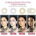 YBLNTEK Clip on Selfie Ring Light [Rechargeable Battery] with 40 LED for Smart Phone Camera Laptop Camera Photography Video Lighting Clip, Round Shape, White
